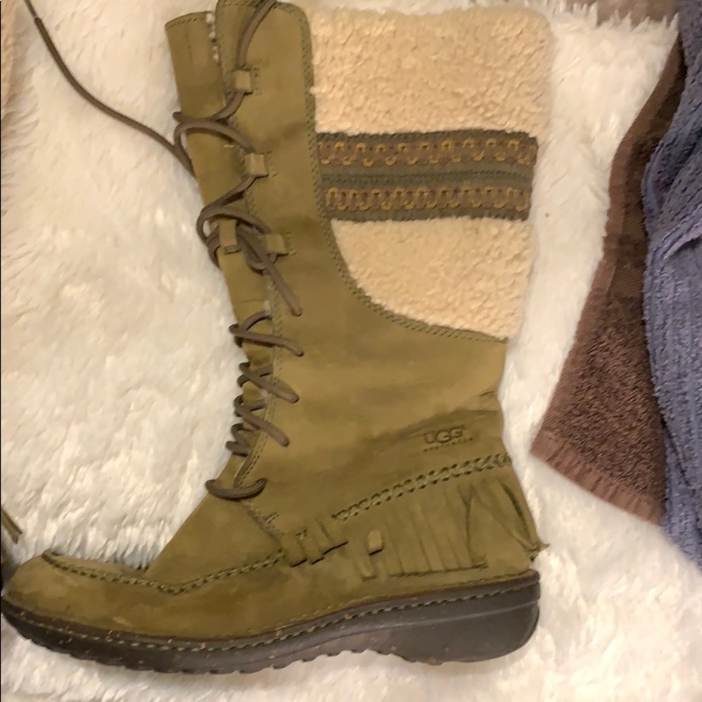 UGG moccasin boots.